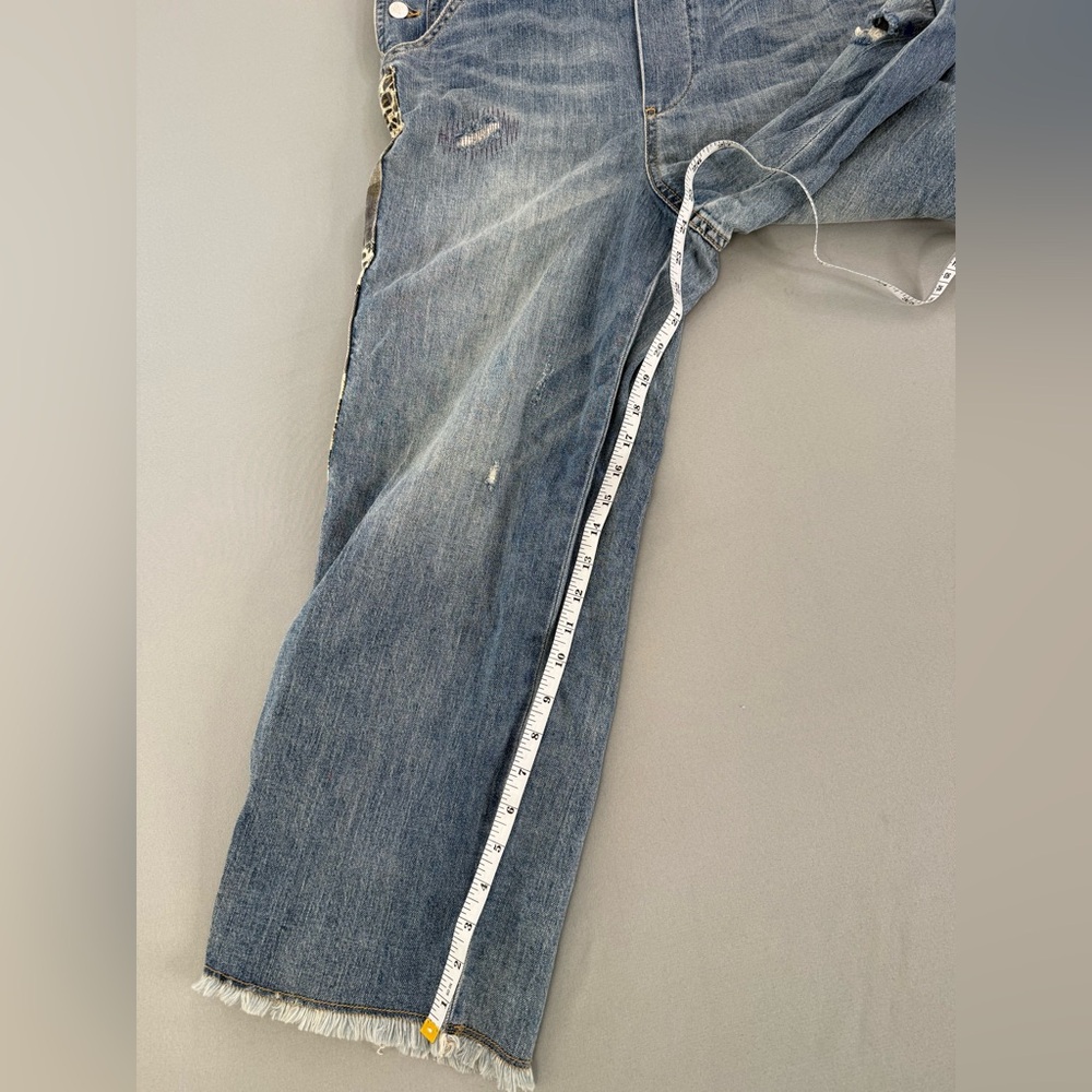 Anthropologie Denim Overalls Pilcro Jean Overalls The Lex Distressed Size 29 NWT - Picture 10 of 16
